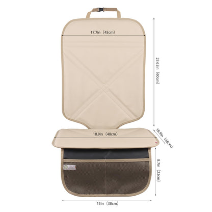 Viaviat Waterproof Child Car Seat Protector with Pockets