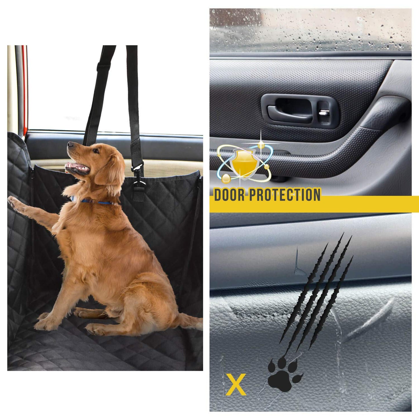 Vailge Scratch-Resistant Pet Car Seat Cover