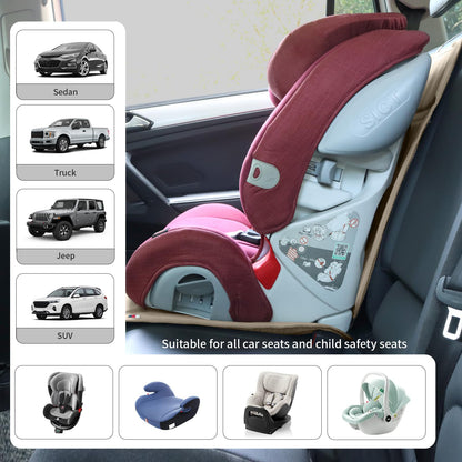 Viaviat Waterproof Child Car Seat Protector with Pockets