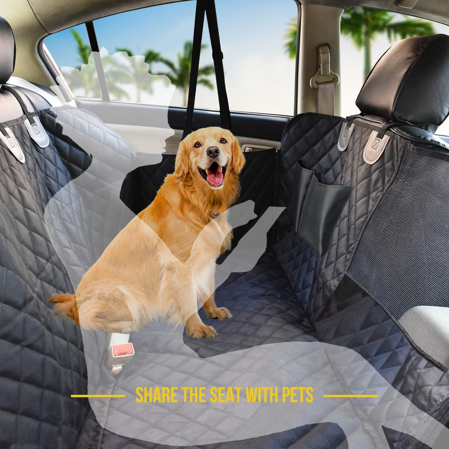 Vailge Scratch-Resistant Pet Car Seat Cover