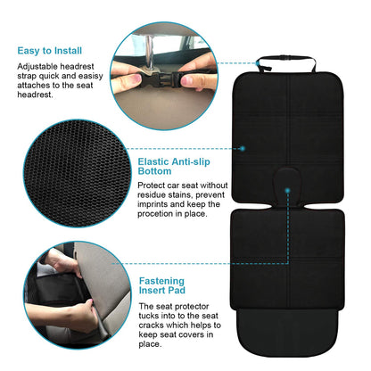 MORROLS Car Seat Protector – Waterproof Black